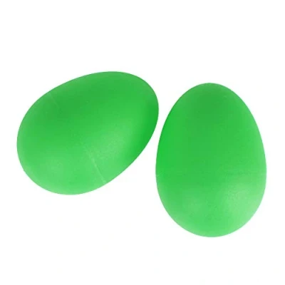 Immagine di A Star 2 pz/paio agitatori per uova in plastica verde maracas ritmiche