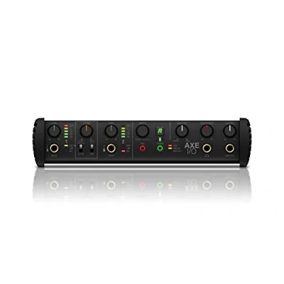 Immagine di IK Multimedia AXE I/OInterfaccia Audio 2 Ingressi/5 Uscite, Modellatura del Suono della Chitarra, Gamma Dinamica di 117 dB, Risposta in Frequenza 3 Hz, Applicazioni Potenti Incluse, Nero