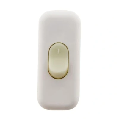 Immagine di Interruttore 2A Bipolare Luminescente Bianco Zenitech