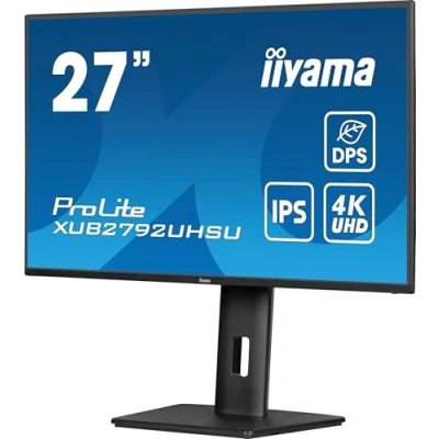 Immagine di Iiyama ProLite XUB2792UHSU B6 Monitor LED ERP F (A G) 68.6 cm (27 pollici) 3840 x 2160 Pixel 16:9 4 ms HDMI ™, DisplayPort, Cuffie (jack da 3,5 mm), USB C®,