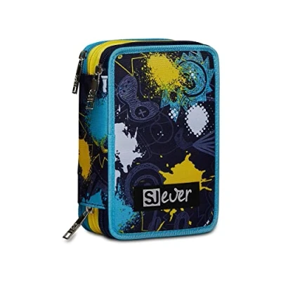 Immagine di SJ GANG STYLE JAM Astuccio Bambini Unisex, Blu, 12,5 x 20 7 cm
