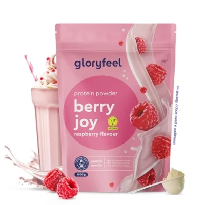 Immagine di Proteine in Polvere Vegane 1 kg, 21g Proteine, Aumento Crescita Muscolare*, Gusto Lampone, Vegetali Isolate di Pisello, Fagiolo e Girasole, Senza Glutine, Zucchero, Lattosio