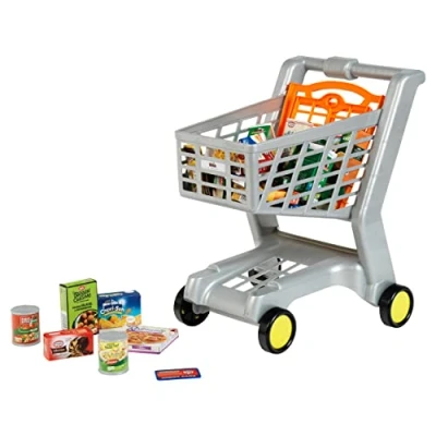 Immagine di Theo Klein 7244 Carrello della spesa I Con sedile ribaltabile per bambole Pieno di prodotti tedeschi il negozio Giocattolo bambini dai 2 anni in su