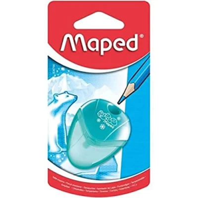 Immagine di temperamatite compatto Maped Igloo con riserva moderna e indispensabile 1 foro colore verde