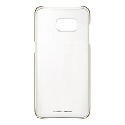 Immagine di Samsung Clear View Cover per Galaxy S7 Edge, trasparente con angoli metallici