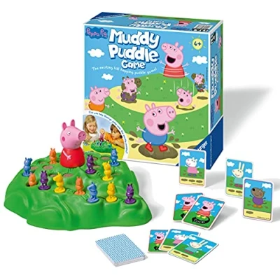 Immagine di Ravensburger Peppa Pig Muddy Puddles Game for Kids Age 4 Years and Up 2 to Players Fun Fast Family Activity