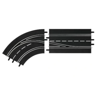 Immagine di Carrera Stadlbauer 20030363 Accessorio per Piste: Curva a Sinistra con Cambio di corsia