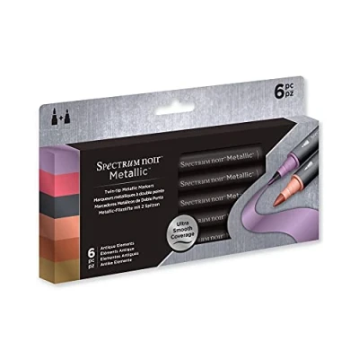 Immagine di Spectrum Noir Metallic Metallico Marcatori (6Pk) Elementi Antichi