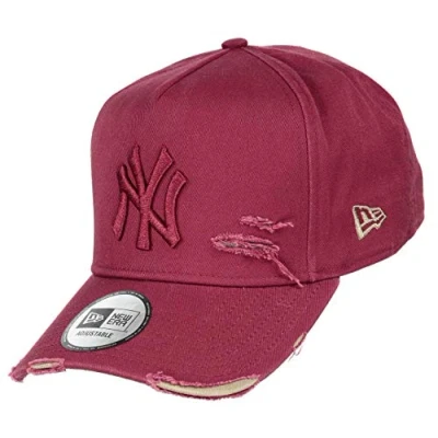 Immagine di New Era York Yankees 9forty A Frame Adjustable cap Distressed Cardinal/Beige One Size