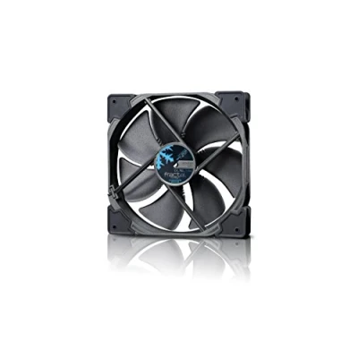 Immagine di Fractal Design Venturi HP 14 Black PWM Computer Fan Silent High Airflow Long Life Time FDB Bearings Aerodynamically shaped struts 12v 140 mm (Single)