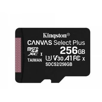 Immagine di Kingston Canvas Select Plus microSDXC 256GB + SD Adattatore