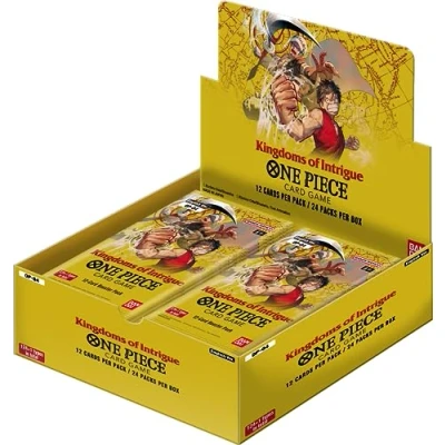 Immagine di BANDAI Gioco di carte One Piece: Kingdoms Of Intrigue Booster Display (OP 04) collezionabili Età 6+ 2 giocatori Tempo gioco: 20 30 minuti