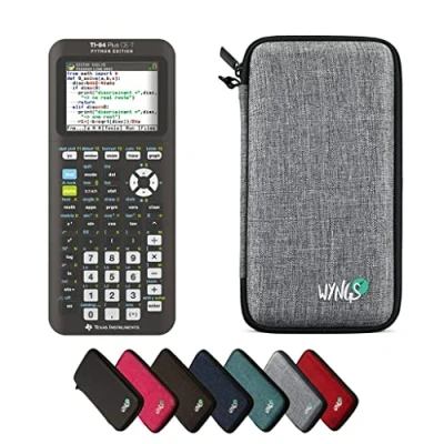 Immagine di CALCUSO Pacchetto Base grigio chiaro con Calcolatrice Grafica TI 84 Plus CE T Python Edition