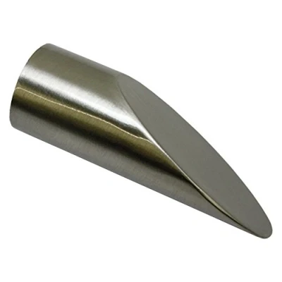 Immagine di Gardinia 10011172 Terminale Elypse per Asta, Metallo, Grigio, 12x10x0.1 cm, 2 unità
