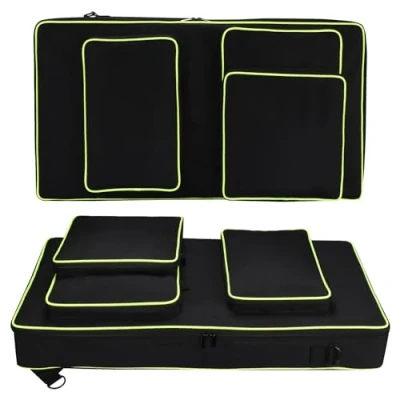 Immagine di Baomaeyea Custodia da trasporto per DJ DDJ FLX10, borsa a tracolla regolabile compatibile con controller viaggio leggera e portatile (bk(DDJ FLX10))