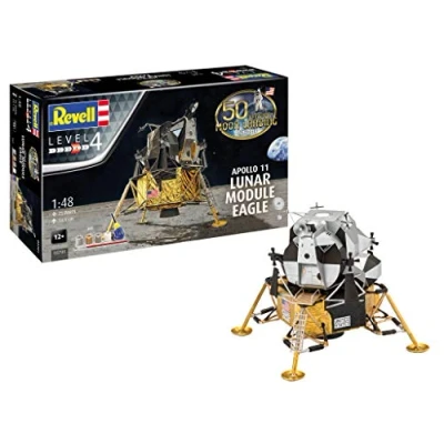 Immagine di Revell 03701 Apollo 11 Lunar Module Eagle Modello fantascienza in kit da costruire 1:48