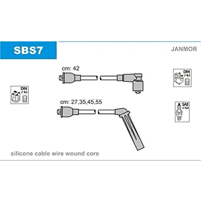 Immagine di JANMOR SBS7 Kit Cavi Accensione SAAB: 900 I Combi Coupe