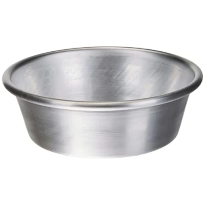 Immagine di Pentole Agnelli Linea Pasticceria e Pizza Tortiera Conica in Alluminio con Orlo (H 6 cm), Argento, 16 cm