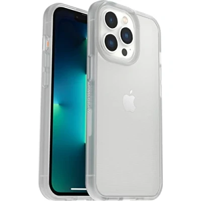 Immagine di OtterBox Sleek cover per iPhone 13 Pro, resistente a shock e cadute fino 2 metri, sottile,testata norme anti caduta MIL STD 810G, Trasparente, Versione No Pack Retail