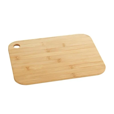 Immagine di WENKO tagliere Bambù M+ da cucina, con foro d&#039;impugnatura, delicato sui coltelli Marrone