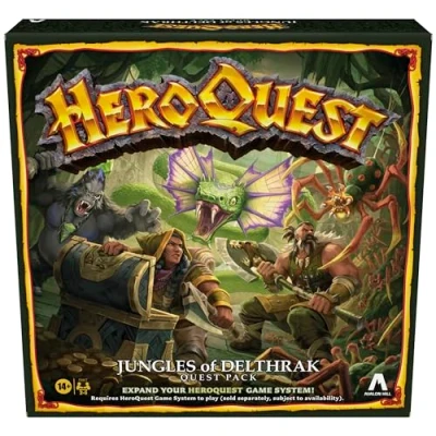 Immagine di Avalon Hill HeroQuest Jungles of Delthrak Quest Pack Giochi di ruolo Età 14+ anni Da 2 a 5 giocatori Richiede il sistema gioco per giocare