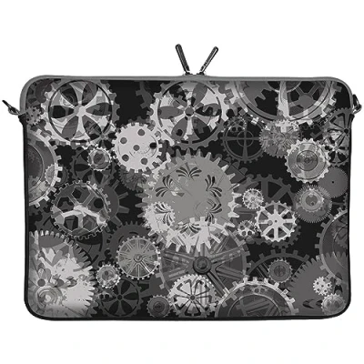 Immagine di Digittrade LS118 15 Mechanics Notebook Sleeve Laptop neopren case custodia portatile borsa involucro protettivo 39,6cm (15,4 15,6 pollice) grigio