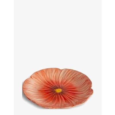 Immagine di ByOn Poppy 5283908106 Piatto da colazione a forma di fiore rosso in gres porcellanato, dimensioni: 21 cm
