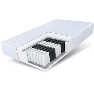 Immagine di Materasso FDM Medic MAX 140x200 a molle insacchettate 7 zone differenziate adatto chi soffre di allergie Altezza 23 cm Rigidità H3 Schiuma poliuretanica Oeko Tex Rivestimento sfoderabile e lavabile