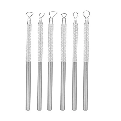 Immagine di 6Pcs strumenti per scolpire l&#039;argilla Scultura in lega di alluminio Scraper Set la ceramica argilla fanghi, raschiatura dell&#039;argilla, goffratura, intaglio, mod