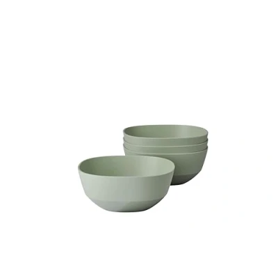 Immagine di Mepal Ciotola da Portata 4 Pezzi Silueta Lavabile in lavastoviglie e microonde Piatto per Insalata Piatti Tapas Stoviglie 750 ml Nordic Sage