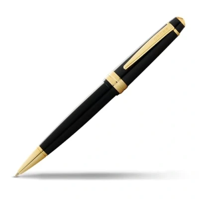 Immagine di Cross Bailey Light Penna a sfera (tratto F, colore inchiostro: nero, in confezione regalo, colore: Nero con finiture dorate