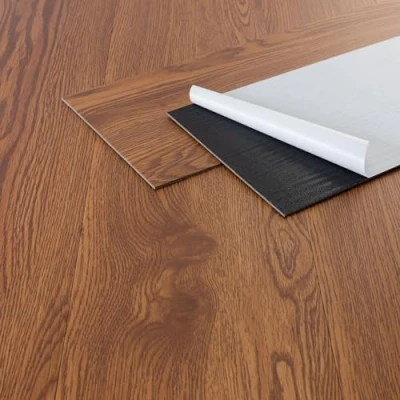 Immagine di ML Design Pavimento in PVC 91,5 x 15,3 cm Marrone Piastrelle 2 mm 6,69 m² 48 Listoni Vinile Aspetto Legno di Rovere Sundance Impermeabile Mattonelle Autoadesive Pavimenti Antiscivolo