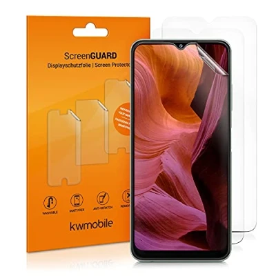 Immagine di kwmobile 3X Pellicola Salvaschermo Compatibile con Samsung Galaxy A22 5G Film Protettivo Telefono Protezione AntiGraffio Display Smartphone