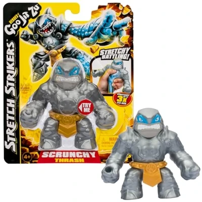 Immagine di Heroes of Goo Jit Zu BANDAI Action Figure Scoprite gli Stretch Striker Figura Thrash, Strikers, Multicolore, CO42781