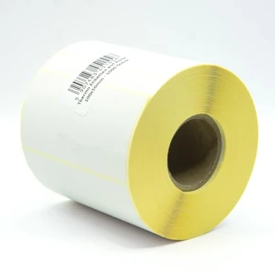Immagine di MD Labels etichette termiche bianche su rotolo 100 x 50 mm, 1000 pezzi, autoadesive permanenti, per codici a barre, adesive scrivere