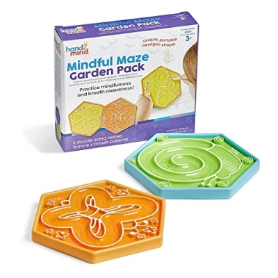 Immagine di Learning Resources Mindful Maze Garden Pack, S/2 Pacchetto Giardino Consapevolezza, Labirinto, Mindfulness per Bambini, Giocattoli di Terapia Socio sensoriale (Set 2), Multicolore, Small, 95418