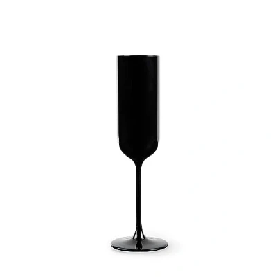 Immagine di Excelsa Nordic Set 6 Flute Neri, Vetro Spruzzato, Capacità 210 Ml.