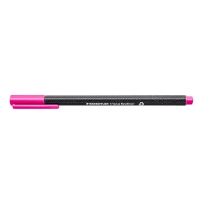 Immagine di STAEDTLER penne magenta Triplus fineliner, punta fine rinforzata in metallo 0.3 mm, fusto triangolare ergonomico, confezione da 10 334 20