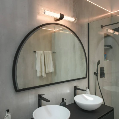 Immagine di SLV Applique per il bagno Lygant doppia, nera, alluminio