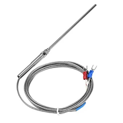 Immagine di Sonda tipo K Termocoppia M8 filettatura Galvanica Sensore di temperatura 8 mm Diametro 0 400 ℃(2M)
