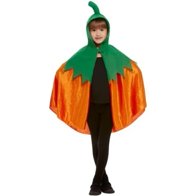 Immagine di Smiffys Mantello zucca, Arancione, con cappuccio