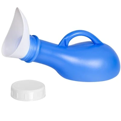 Immagine di Orinatoio portatile unisex per urinatoio, uomini e donne, contenitore di plastica pipì con coperchio, 1000 ml, campeggio, attività all&#039;aperto viaggi