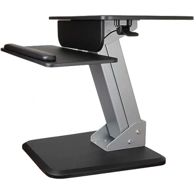 Immagine di StarTech.com Height Adjustable Standing Desk Converter Sit Stand with One finger Adjustment Ergonomic (ARMSTS)