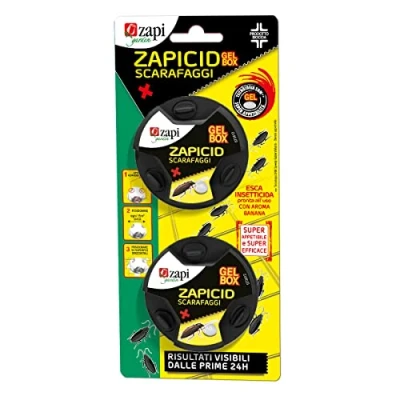 Immagine di ZAPI Garden Zapicid Gel Box Scarafaggi Insetticida Scarafaggi, Esca in Pronto Uso, Insetticida, Esterno ed Interno, 2pzx2g