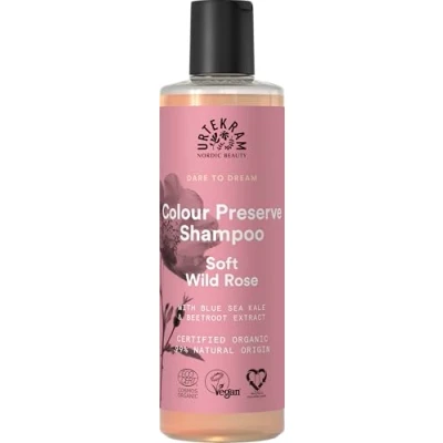 Immagine di Urtekram Shampoo Preserva Colore Rosa Selvatica 250 ml, Vegano, Biologico, Origine Naturale