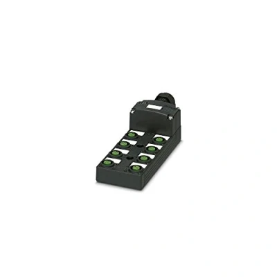 Immagine di Phoenix Contact SACB 8/16 SC SCO P 1452974 Scatola sensore attuatore passiva Distributore M12 con filettatura in plastica 1 pz.