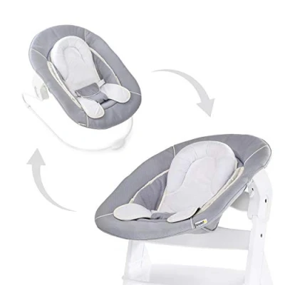 Immagine di hauck Sdraietta Neonato Alpha Bouncer 2in1, Compatibile con Seggioloni Plus e Beta Neonati da 0 Mesi fino a 9 Kg, Riduttore di Seduta Funzione Dondolo Grigio