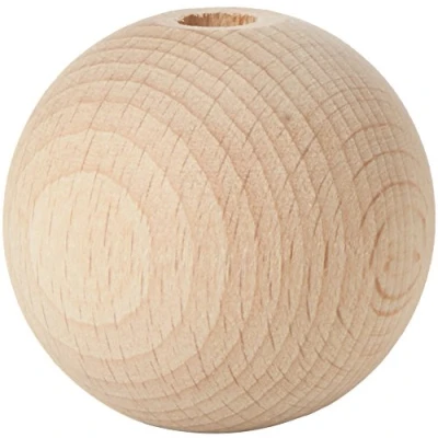 Immagine di efco Sfera in Legno con Foro Centrale, 40mm 3Stück