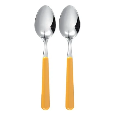 Immagine di Excelsa Set Cucchiai in Acciaio Inox, Giallo, 2 Pezzi