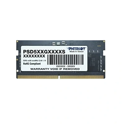 Immagine di Patriot Signature DDR5 RAM 16GB (1X16GB) 4800MT/s CL40 SODIMM Laptop/Notebook Memory Module PSD516G480081S